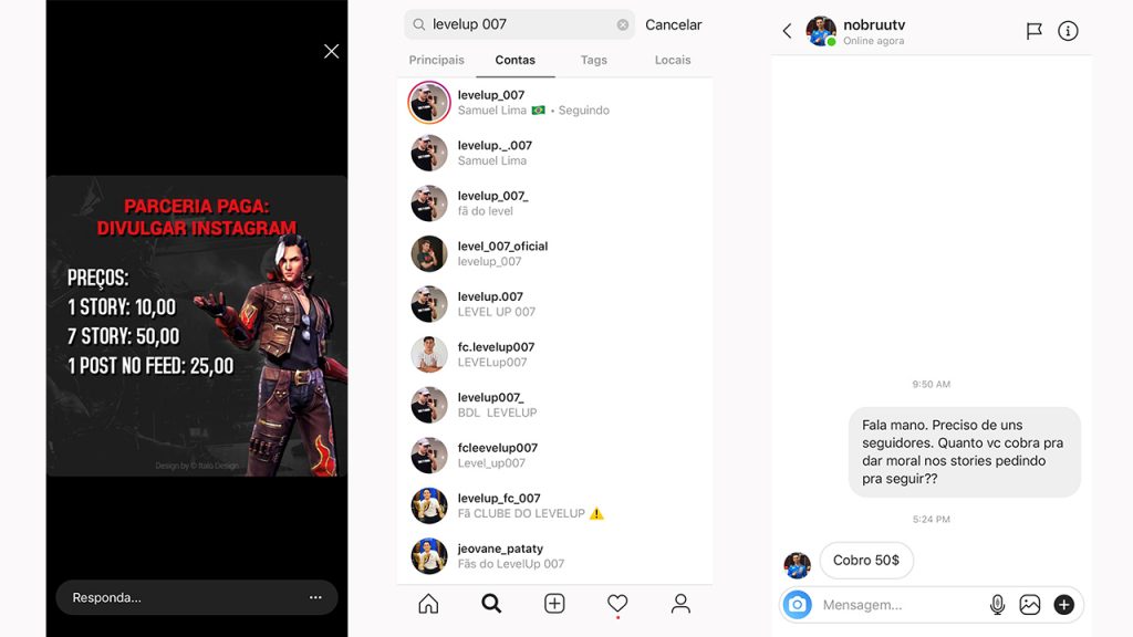 Free Fire no Instagram: você está seguindo o pro-player certo ou um fake? -  UOL Start