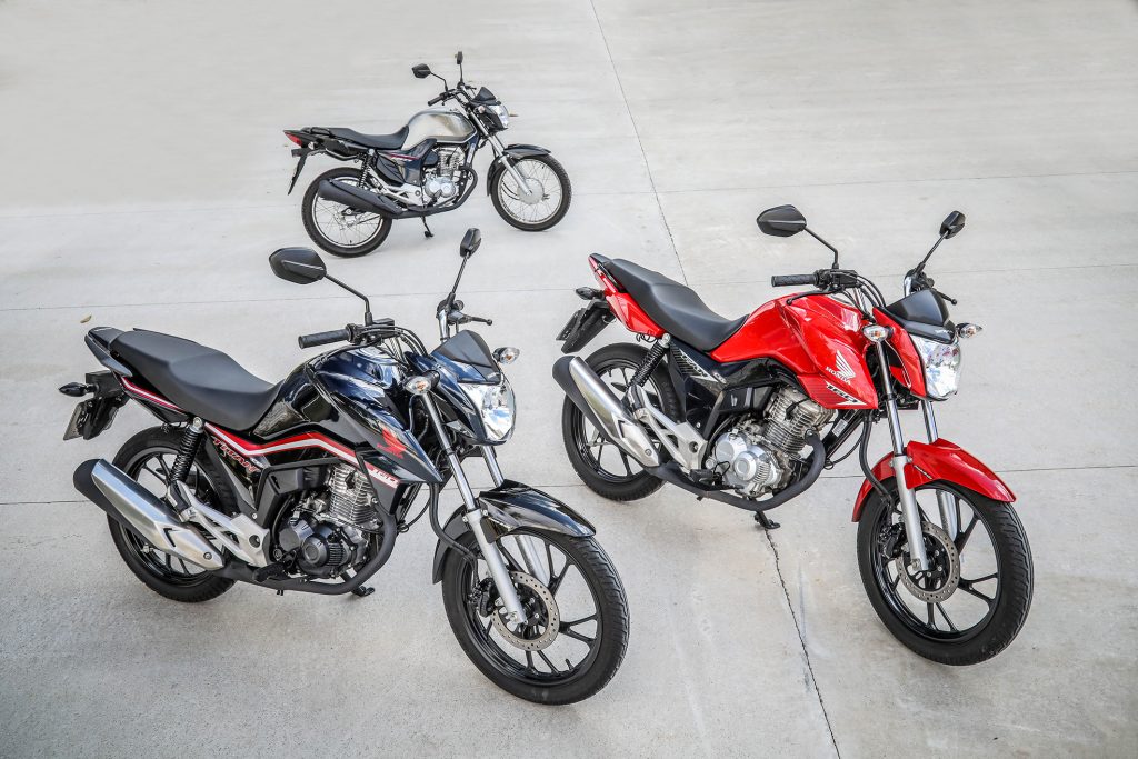 Qual o modelo de moto mais produzido em 2019 por marca?