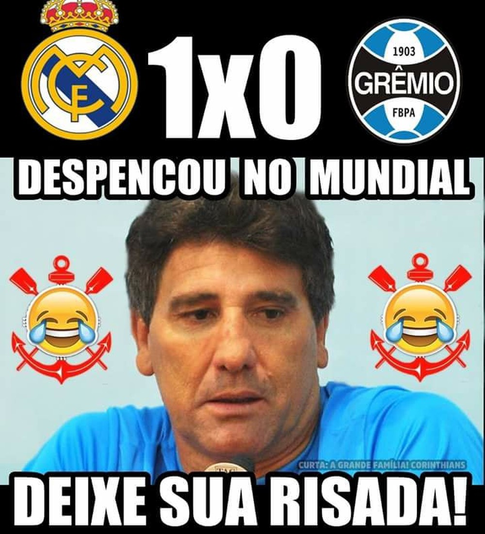 CR7 colorado, Luan sumido e Gabiru: memes da derrota do Grêmio no