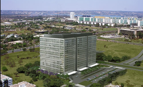 A futura sede de diretorias do BB, em Brasília. Foto: divulgação