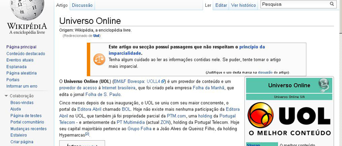 Universo Online – Wikipédia, a enciclopédia livre