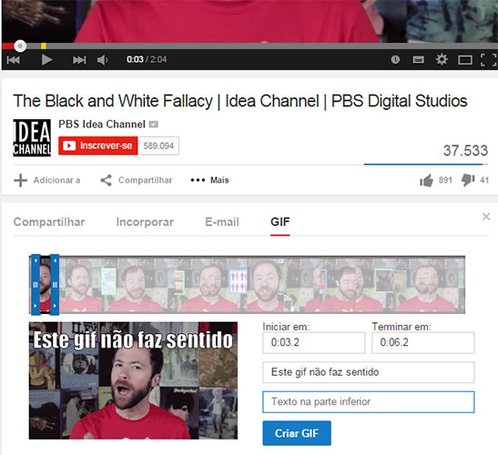 Como criar GIFs animados de vídeos do