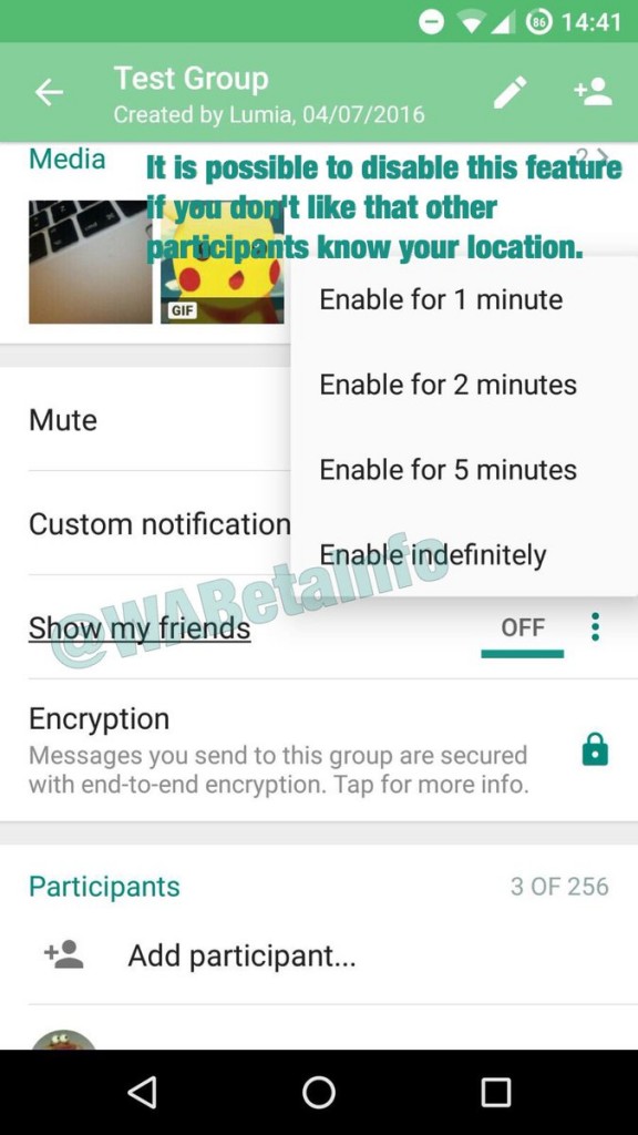 WhatsApp poderá permitir rastrear trajeto de amigo em breve (Crédito: Twitter/Reprodução)