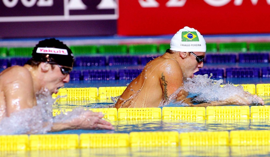 Em Londres-2012, Tiago levou a melhor e ganhou sua primeira medalha olímpica -Foto: Satiro Sodré