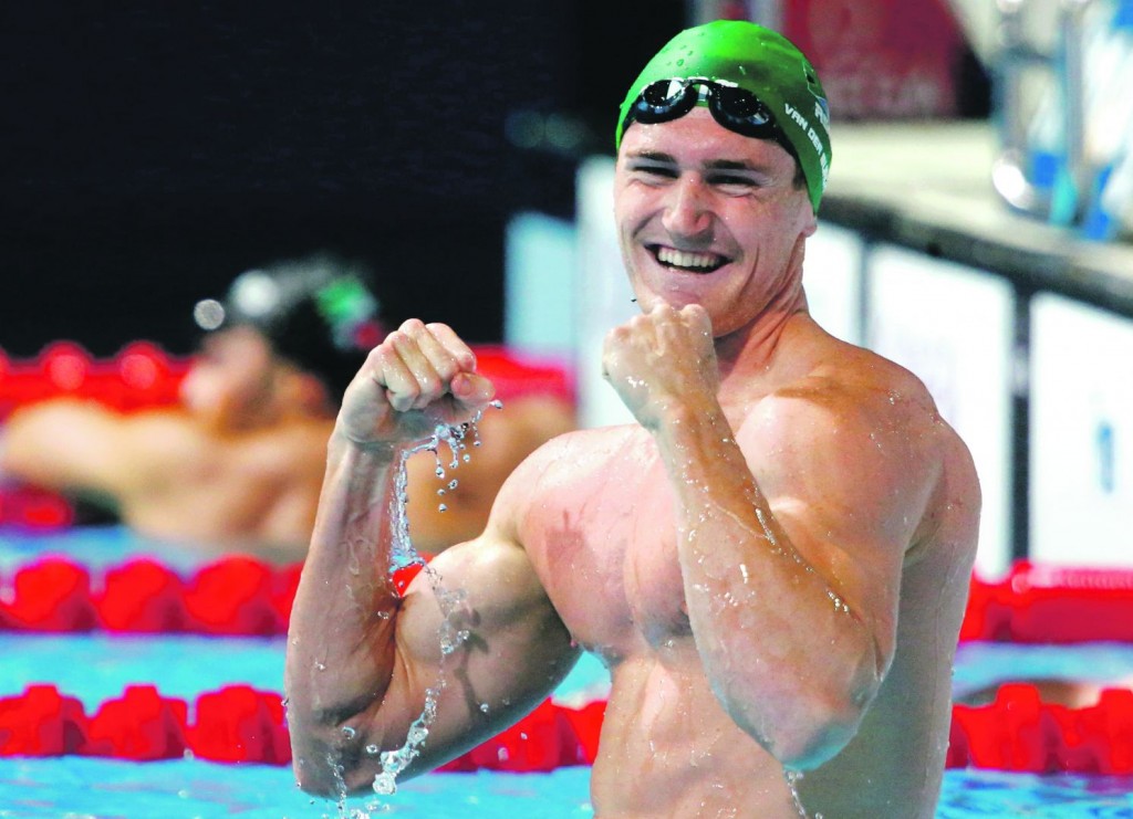 O sul-africano Cameron van der Burgh, atual campeão olímpico dos 100m peito (foto: Reuters)
