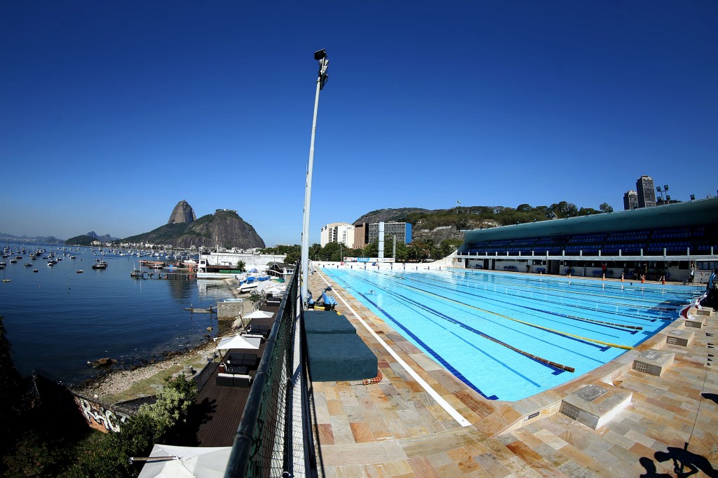 Vista da belíssima piscina do Botafogo, palco do Open 2014 - Foto: Satiro Sodré