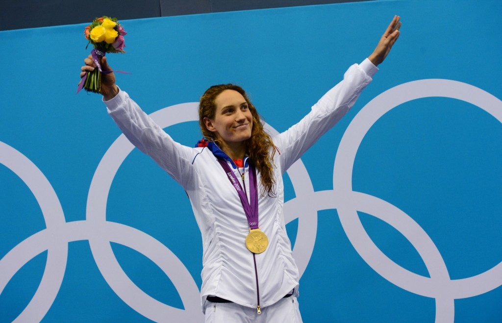 Camille Muffat foi campeã olímpica em Londres - Foto: Agência France Press