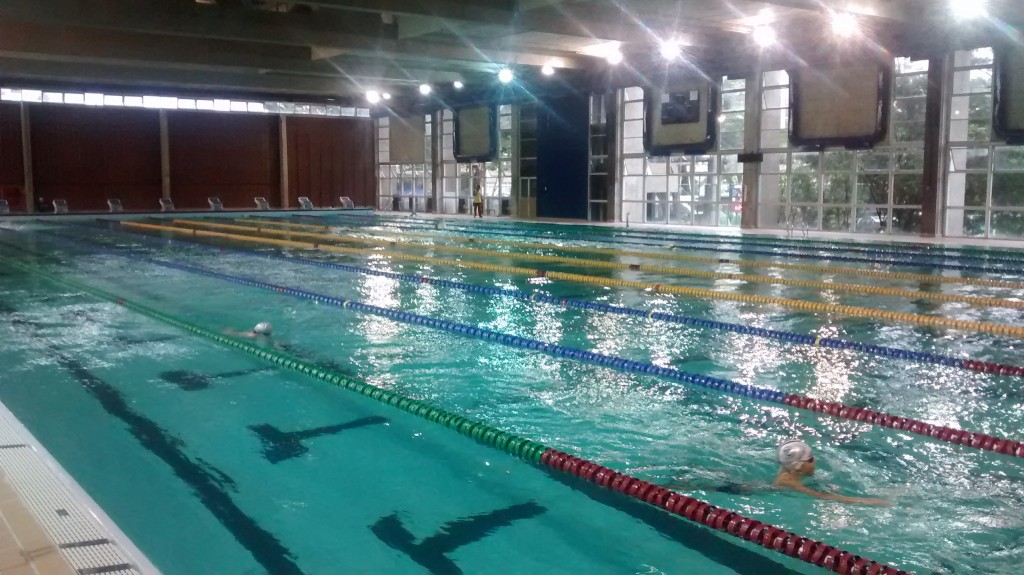Vista da nova piscina do Pinheiros - Foto: Guilherme Freitas
