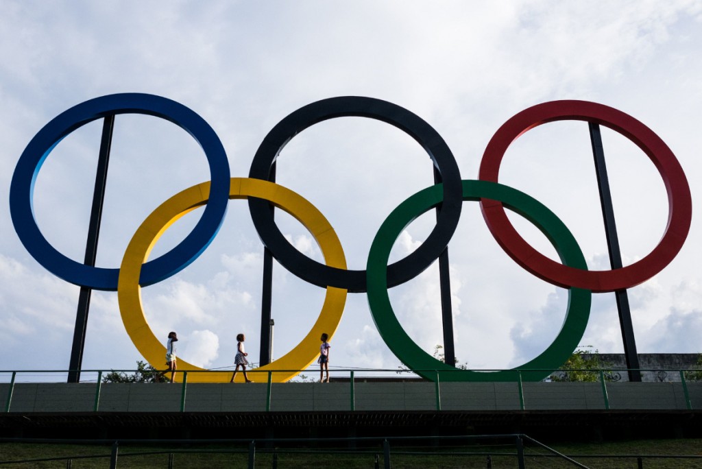 Os anéis olímpicos - Foto: Chibayasuyoshi Chiba/AFP/Getty Images