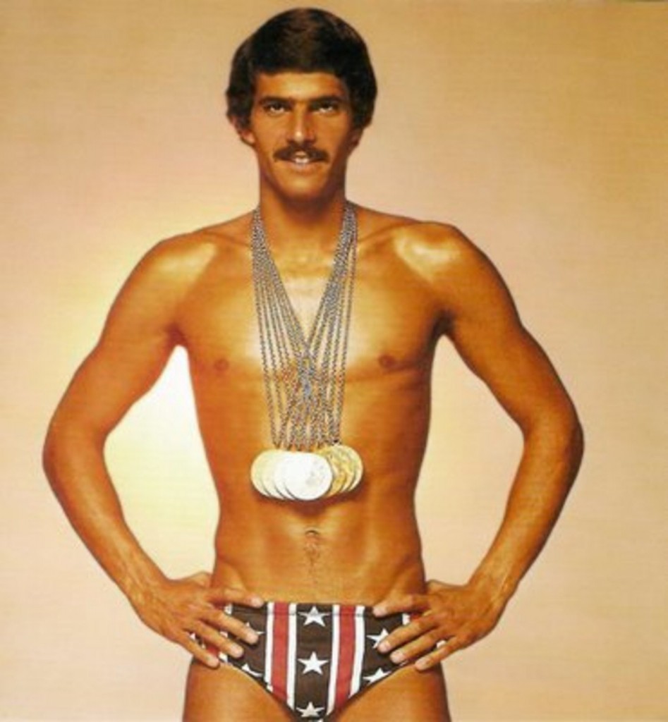 Mark Spitz, superado 36 anos depois na história olímpica por Phelps 