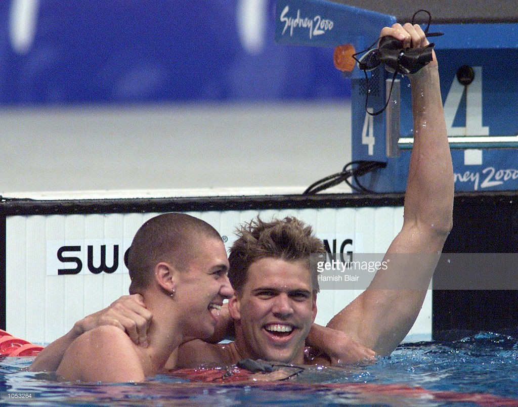 Ervin e HallJr, os campeões em 2000 - Foto: Hamish Blair/Getty Images