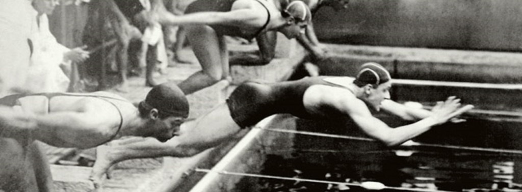 Havelange em ação nos tempos em que era nadador - Foto: Arquivo COB