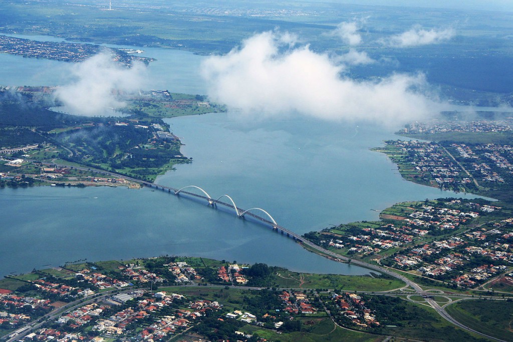 Vista área do Lago Paranoá - Foto: Reprodução/Internet