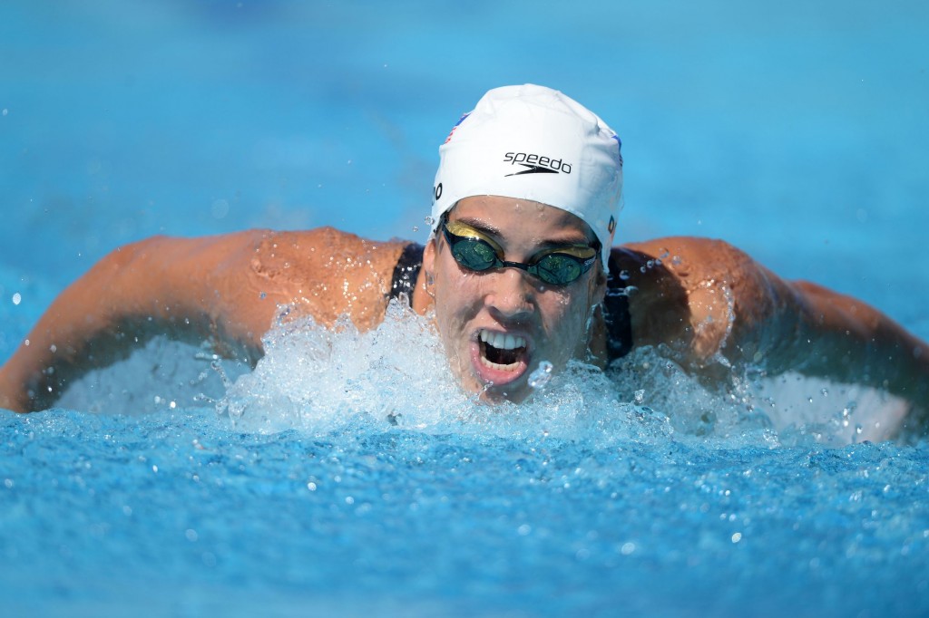 A nadadora Maya DiRado - Foto: Delly Carr