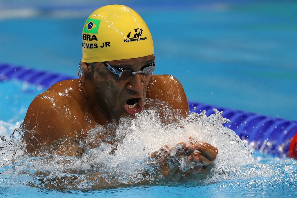 João Gomes Júnior foi 5º nos 100m peito - Foto: Vitor Silva/SSPress