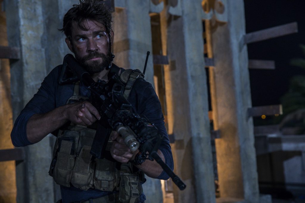 John Krasinski plays Jack Silva in 13 Hours: The Secret Soldiers of Benghazi from Paramount Pictures and 3 Arts Entertainment / Bay Films