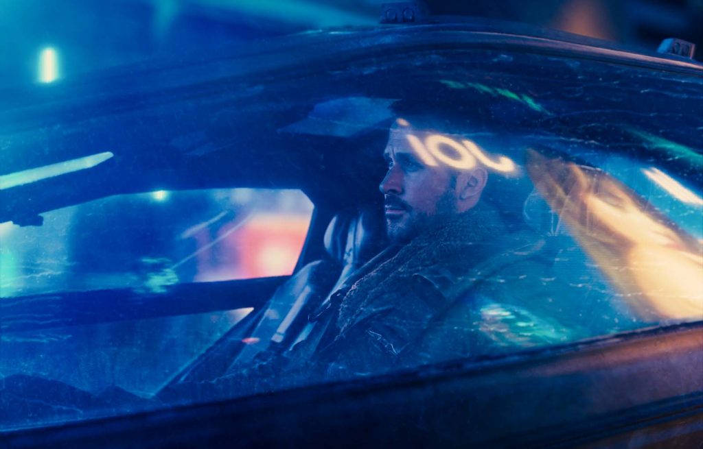 Ryan Gosling in Blade Runner 2049 in association with Columbia Pictures, domestic distribution by Warner Bros. Pictures and international distribution by Sony Pictures Releasing International.