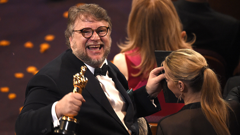 Mandatory Credit: Photo by Chris Pizzello/Invision/AP/REX/Shutterstock (9448601hq) Guillermo del Toro, winner of the award for best director for 