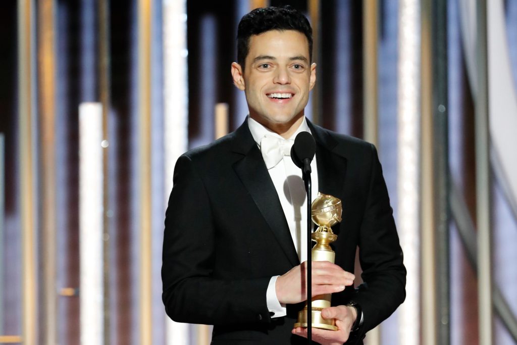 76th ANNUAL GOLDEN GLOBE AWARDS -- Pictured: Rami Malek, winner of Best Actor - Motion Picture, Drama at the 76th Annual Golden Globe Awards held at the Beverly Hilton Hotel on January 6, 2019 -- (Photo by: Paul Drinkwater/NBC)