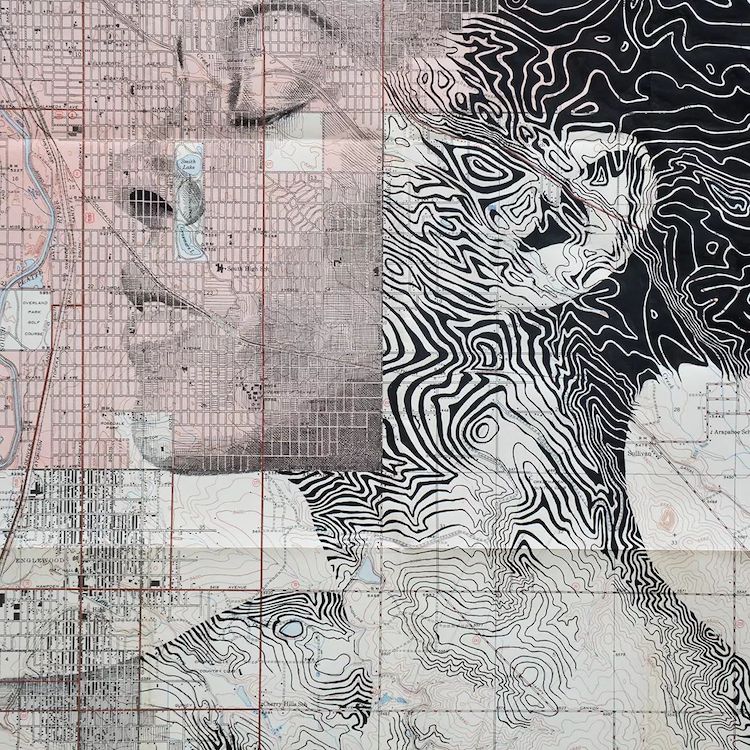 Artista transforma mapas em belos retratos - Blog Amaury Jr. - BOL