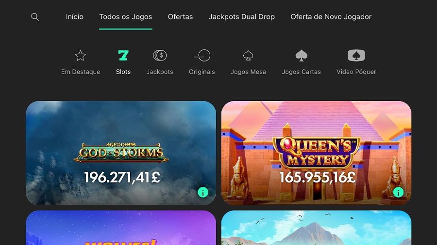 Jogos no cassino Bet365