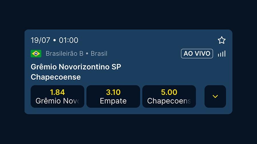 Aposta do jogo entre Grêmio Novorizontino e Chapecoense