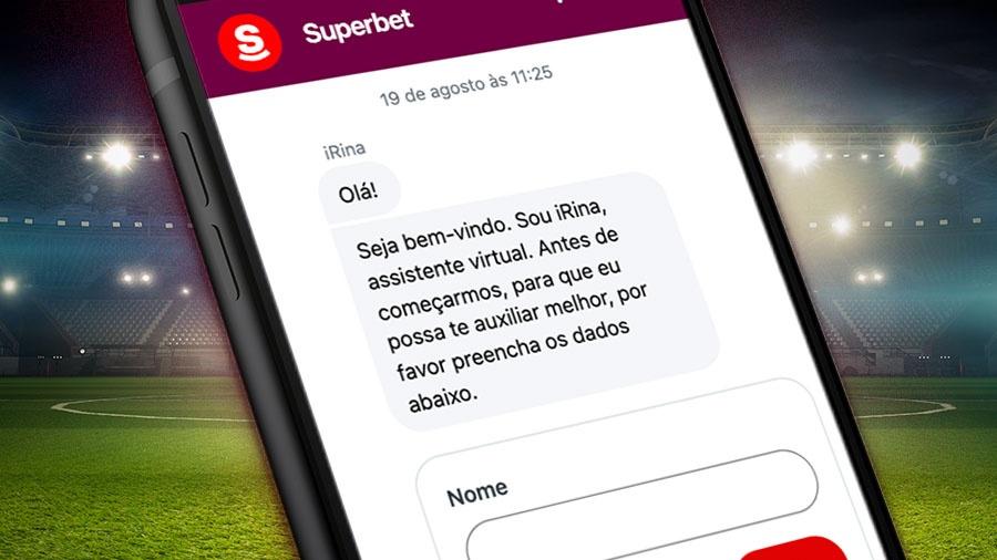 Acessando o suporte da superbet