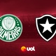 Palmeiras e Botafogo agitam as redes sociais antes do grande clássico 