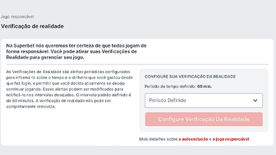 O que é a verificação de realidade na Superbet?