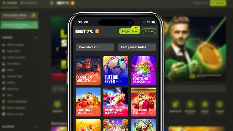 Acesse a Bet7K através do app