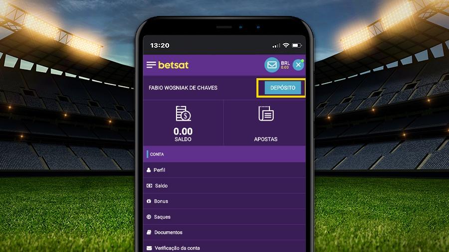 Depósitos na plataforma da Betsat