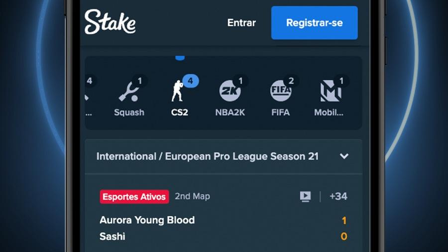 Aposte nas ligas de CS2 na Stake