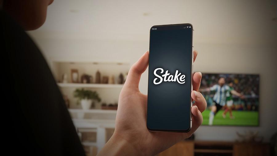 Pode acessar a Stake através do celular e consultar o seu Rollover