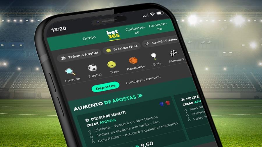 Apostas em diversos esportes na Bet365