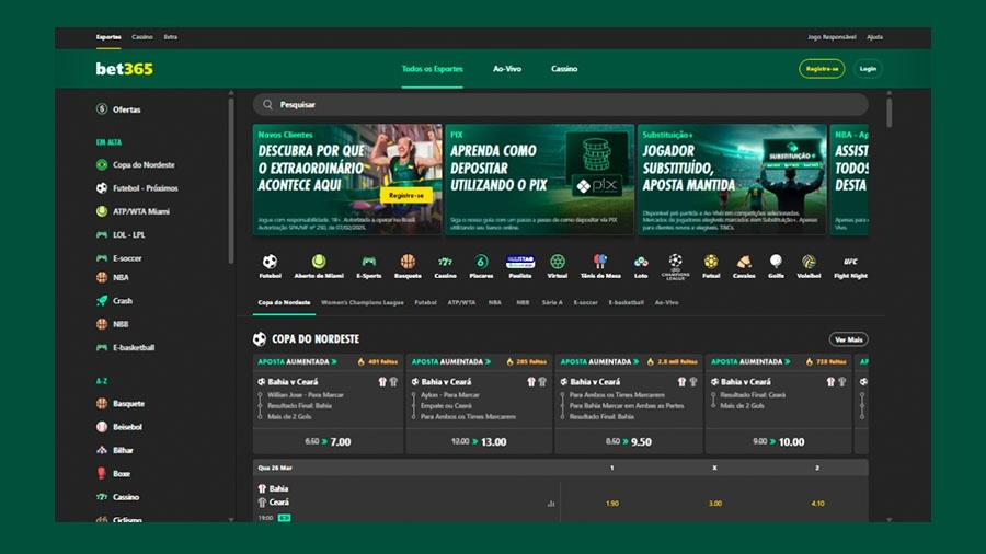 Variedade de mercados é um dos diferenciais da bet365. Variedade de mercados é um dos diferenciais da bet365.