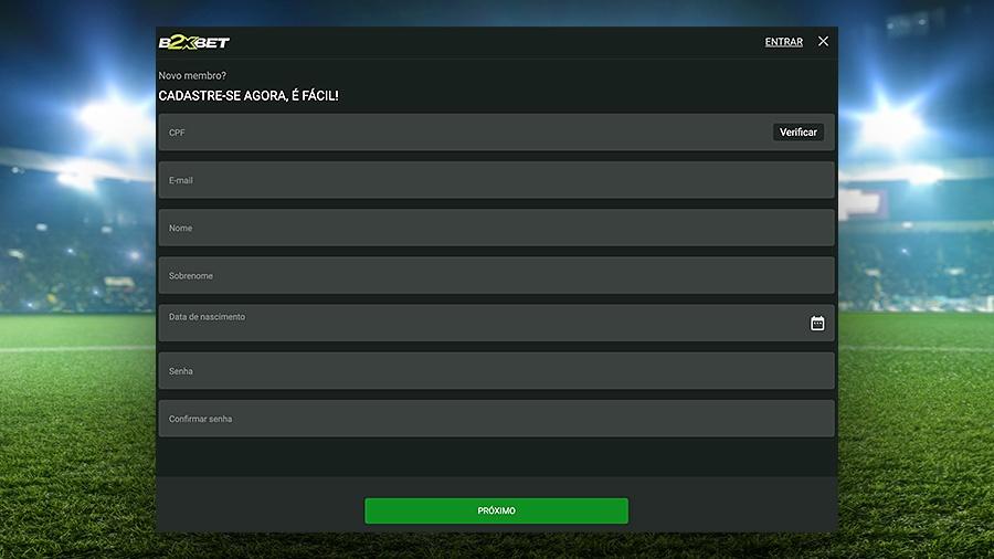 Entendendo como fazer o cadastro na B2XBet