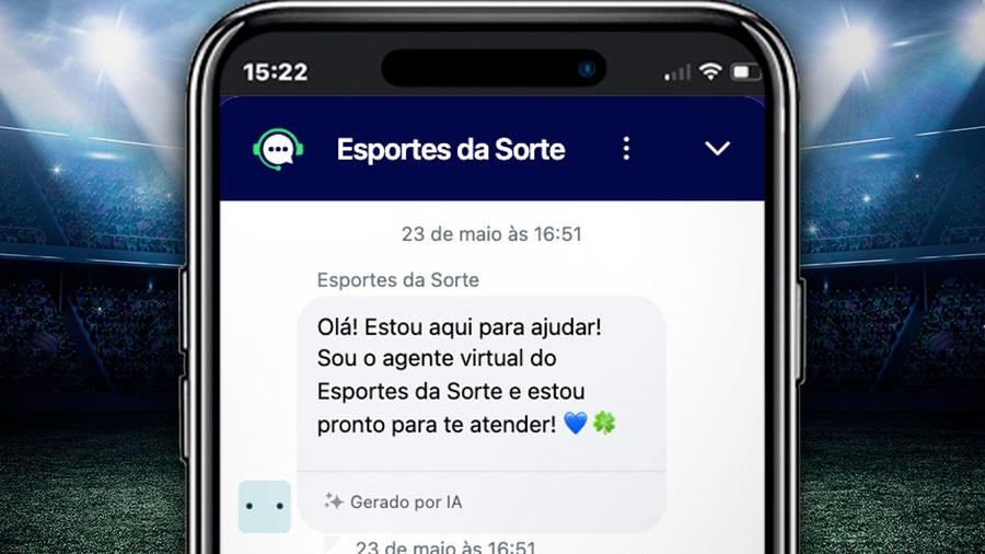 Converse com o agente virtual da Esportes da Sorte