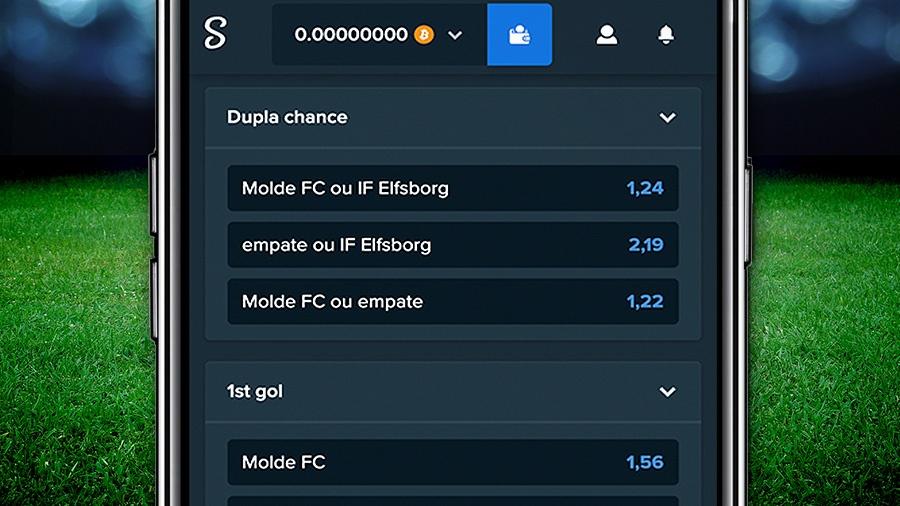 Exemplo de mercado de dupla chance na Stake