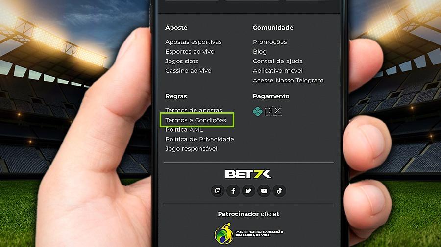 Consulte os termos e condições da Bet7K