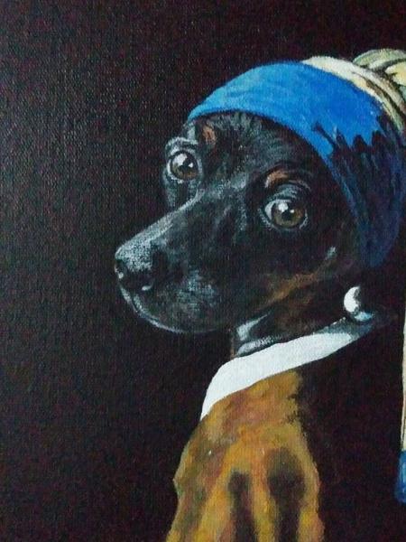 Artista pinta cachorros em obras de arte - Reprodução/Instagram