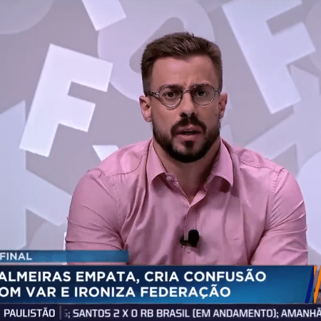 Felippe Facincani, comentarista dos canais Fox Sports - Reprodução