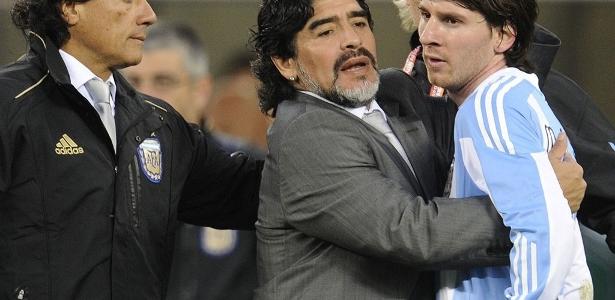 Maradona não poupou críticas a Lionel Messi - false