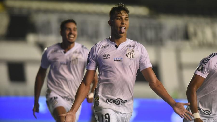 Kaio Jorge é o artilheiro do Santos na Libertadores - 