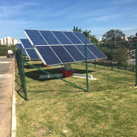 Mais.2017 - Painel solar instalado no Parque Villa Lobos, em São Paulo - Divulgação/AES