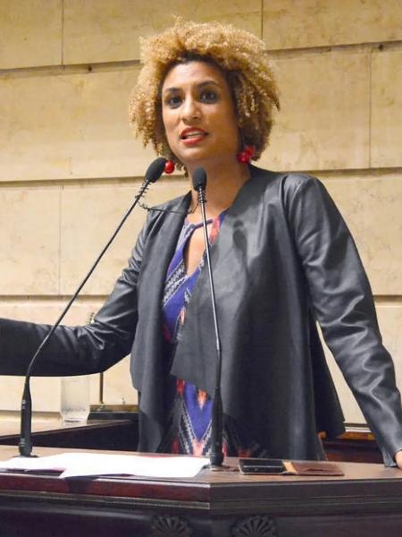 Em imagem de arquivo, a vereadora do PSOL Marielle Franco, na Câmara Municipal do Rio de Janeiro - Renan Olaz/CMRJ
