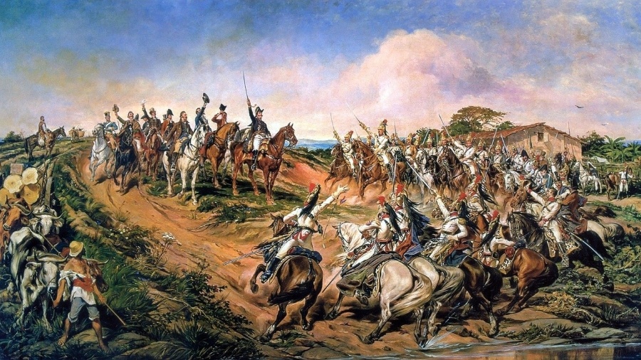Independência ou Morte, pintado por Pedro Américo, é uma representação do Grito do Ipiranga em 07 de setembro de 1822 - Reprodução/Wikimedia Commons