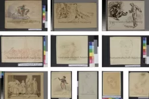 Desenhos ou aquarelas de Picasso, Degas, Delacroix e Cezanne estão entre as 1.406 obras de arte encontrado em Munique - AFP