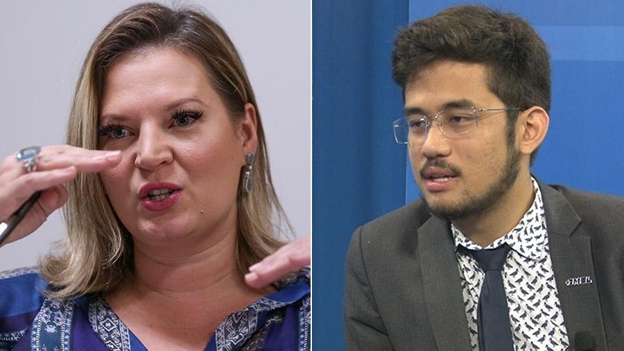 A deputada Joice Hasselmann (PSL-SP) e o deputado Kim Kataguiri (DEM-SP) - Pedro Ladeira/FolhaPress/Reprodução 