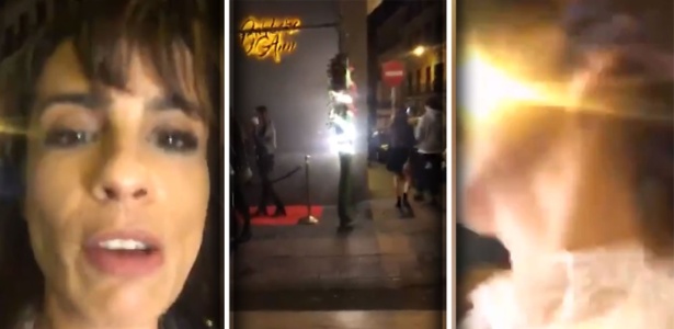 Maria Ribeiro é agredida por segurança durante transmissão ao vivo no Instagram - Reprodução/Instagram - Montagem BOL