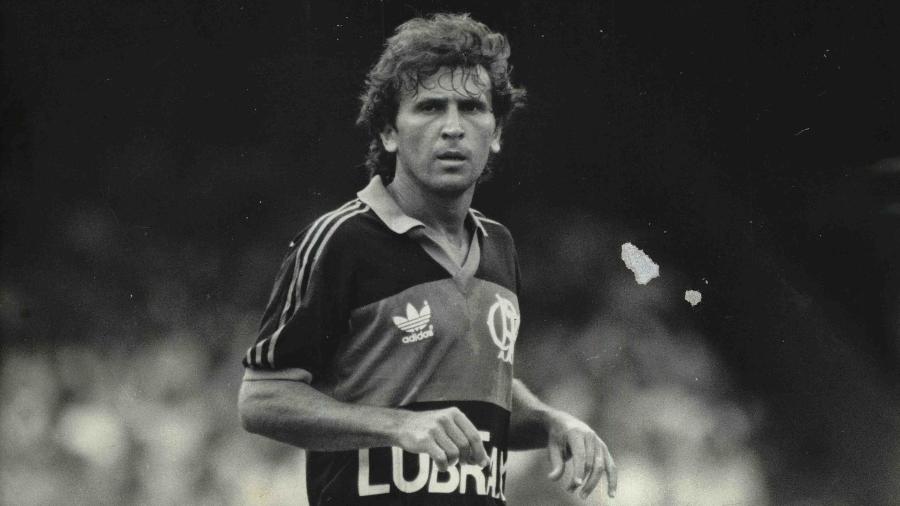 Zico jogando pelo Flamengo em 1987, ano da polêmica Copa União - Jorge Araújo / Folhapress